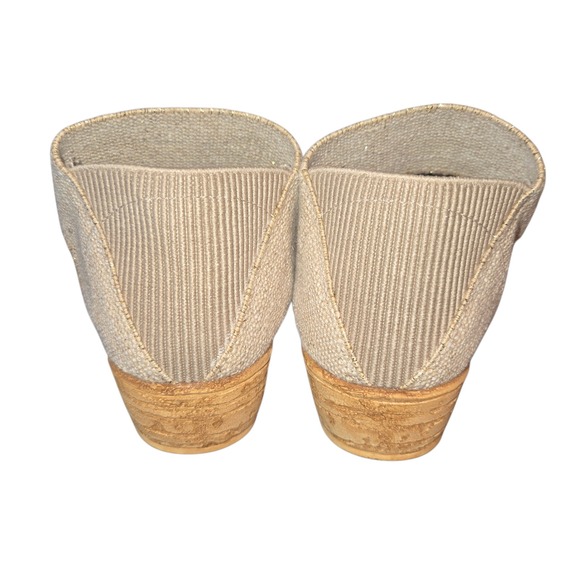 Charleston Shoe Co. 762287 Peachtree Core Linen Upper Wedge Heel Sandals Size 8 - Picture 4 of 12